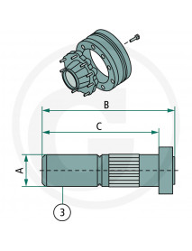 A.D.R Čap kolesa 102 mm